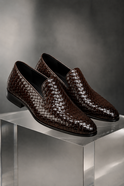 LIORA - Zapatos de cuero trenzado