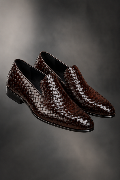 LIORA - Zapatos de cuero trenzado